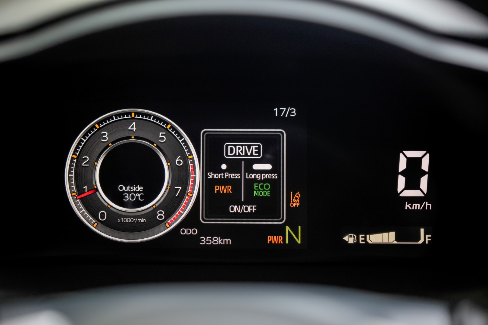 Toyota Vios speedometer