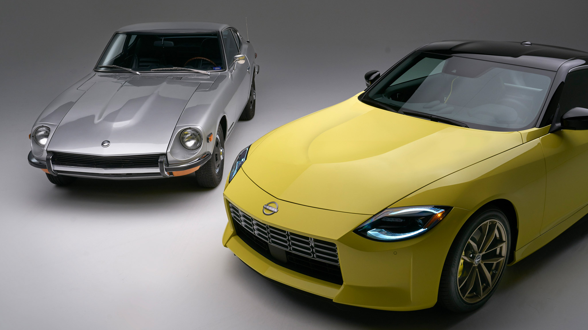 2023 Nissan Z and 240Z front