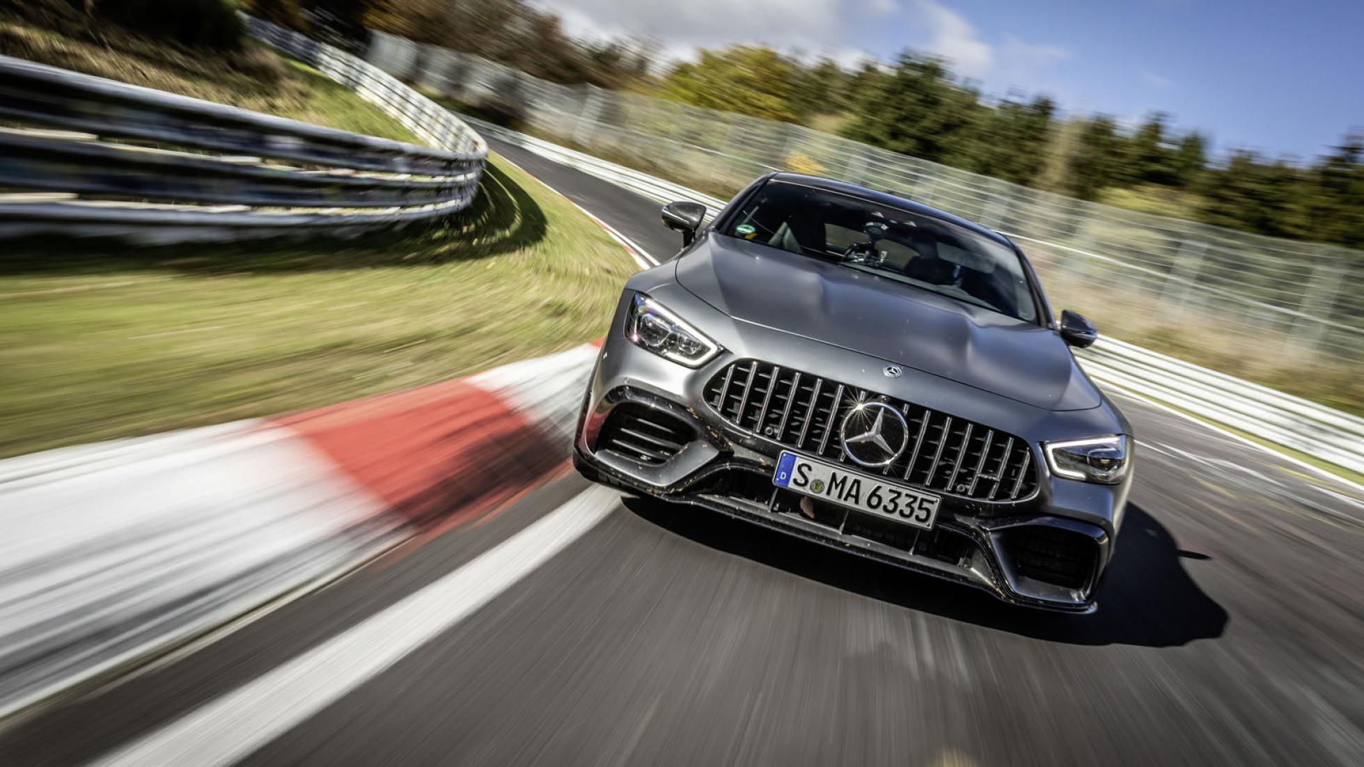 The Merc-AMG GT 4dr is the fastest ‘luxury vehicle’ around the 'Ring