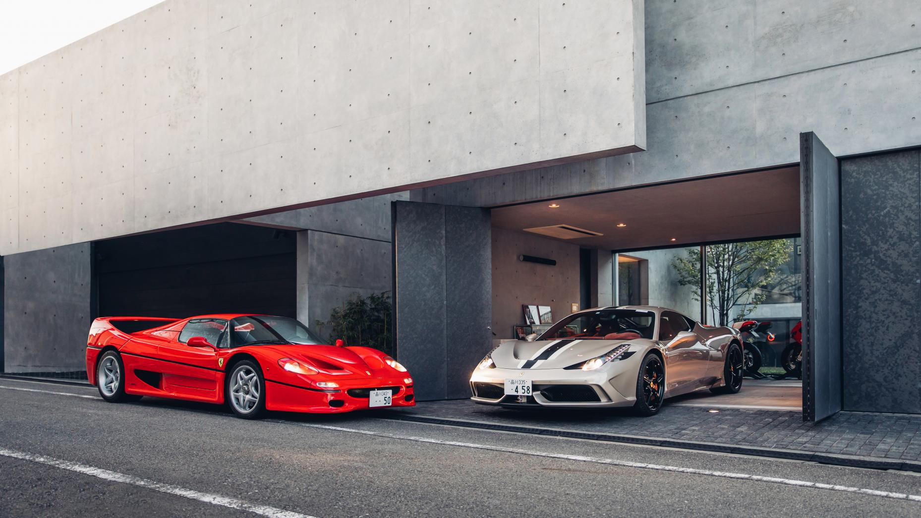Ferrari F50 and 458 Speciale