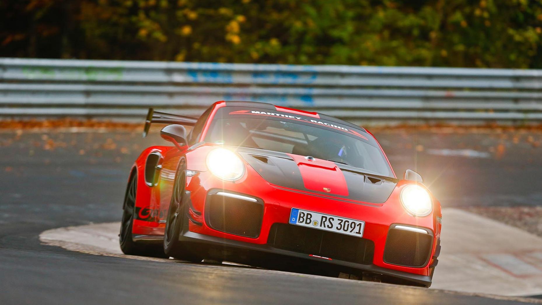 8. Porsche 911 GT2 RS MR – 6min 40sec at the ‘Ring