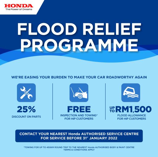 honda malaysia flood relief programme