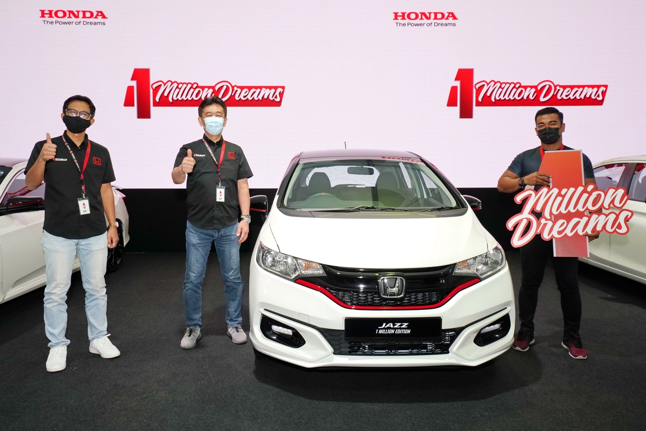 Honda Malaysia presents special edition '1 Million Dreams' cars to winners