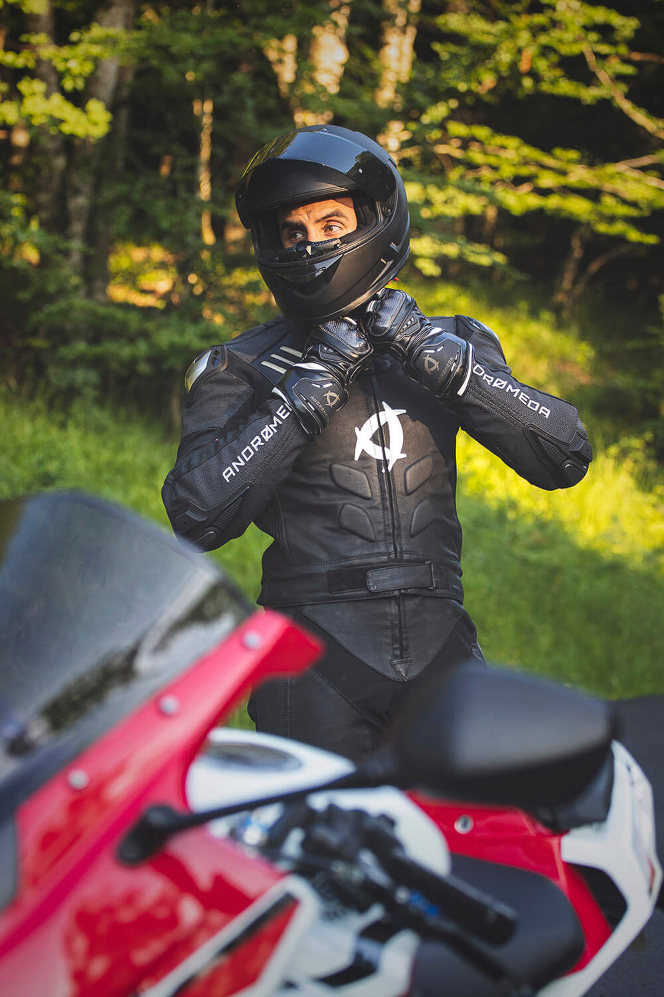 andromeda moto nearx vegan racing suit
