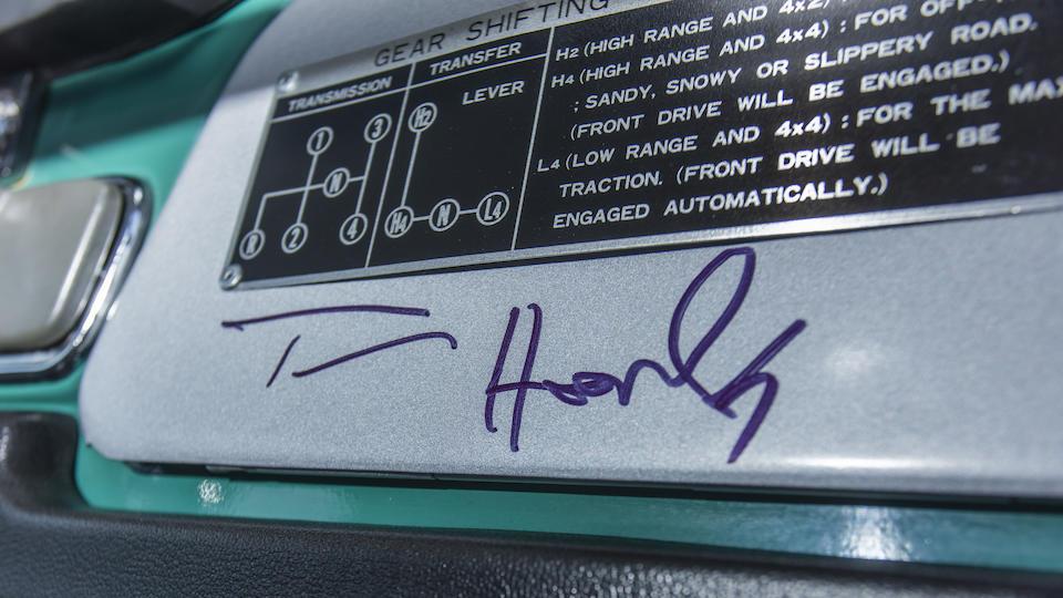 Tom Hanks Toyota FJ40 autograph