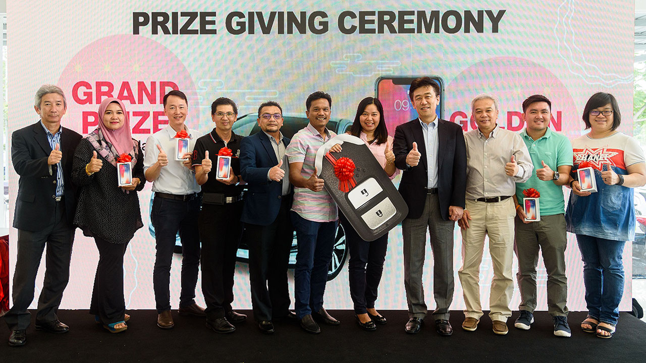Honda SMS & WIN contest winners